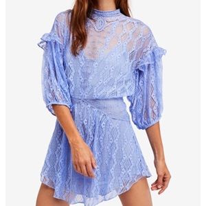 Free People Bittersweet Lace Mini Dress